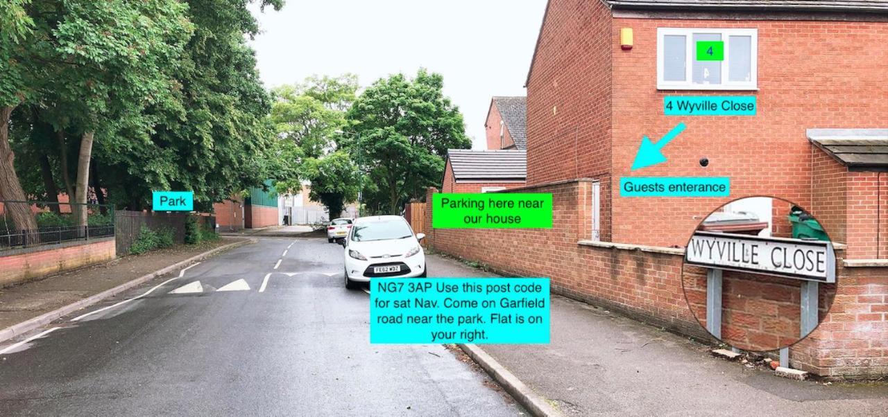 Flat 1 - Entire Modern Studio With En-Suite And Free Parking Close To Qmc, City Centre & Notts Uni Nottingham Exterior photo